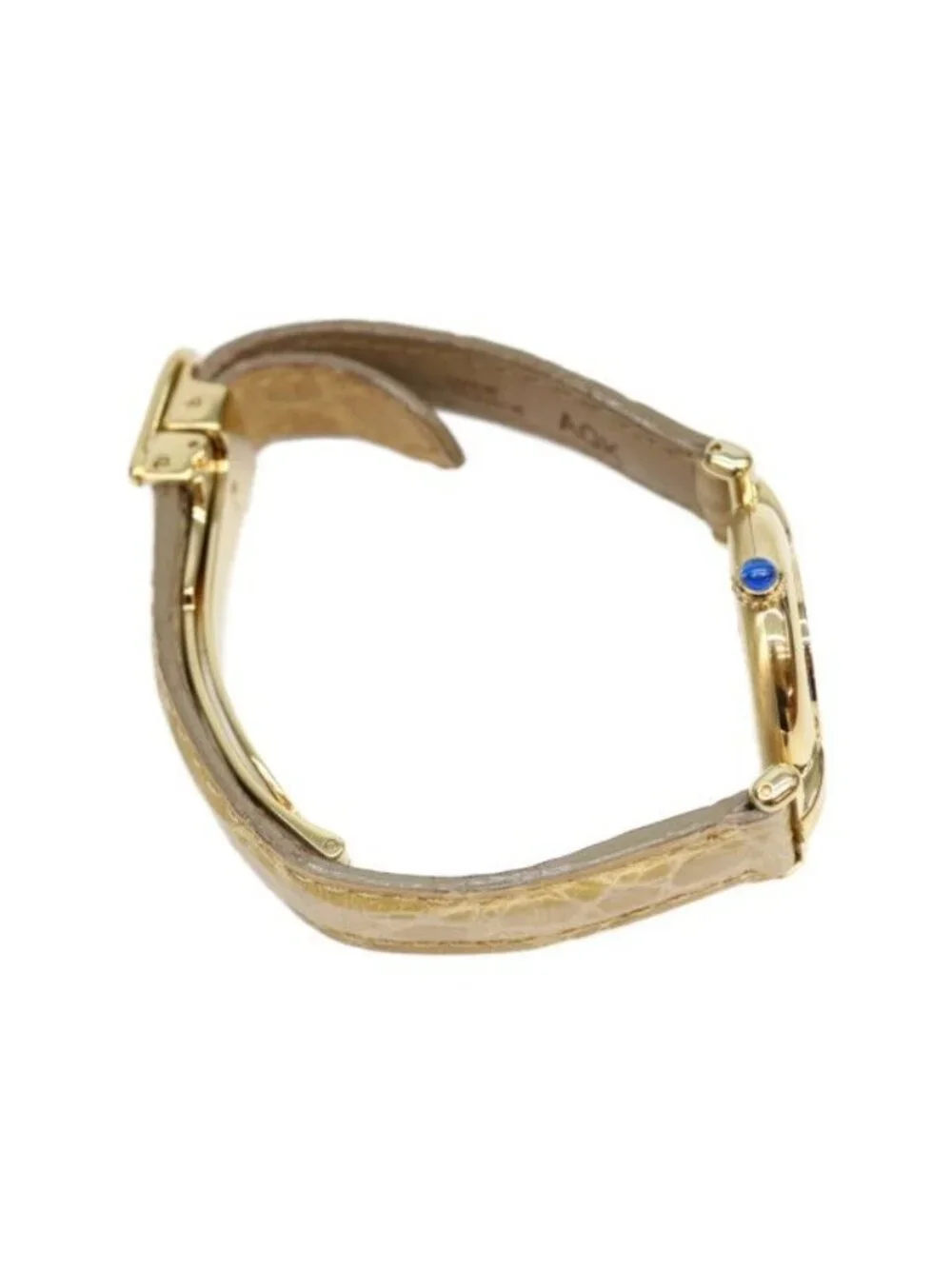 Cartier 925 Must Colise Vermeil SM Gold Dial Quartz Leather